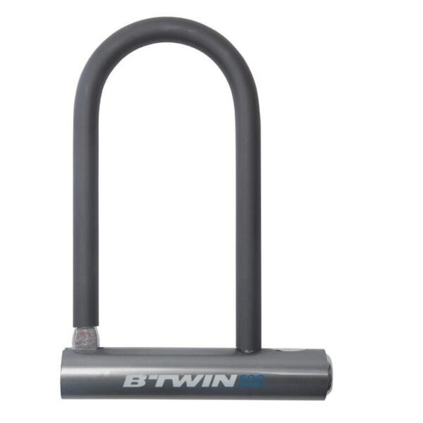 u-bike-lock-500-grey-decathlon-8342034.jpg U Bike Lock 500 Grey